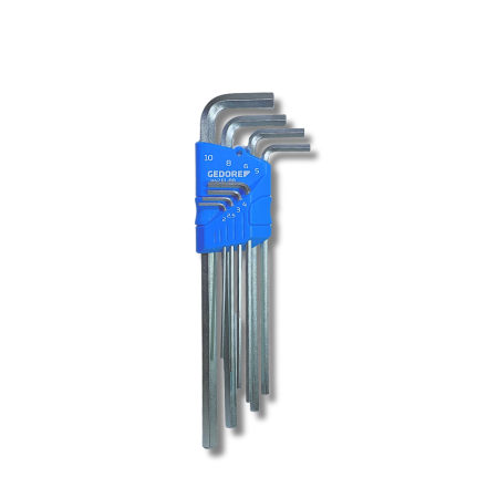 H 42 EL-88 Set chiavi a brugola lunga metrica con supporto (8 pz.) Gedore
