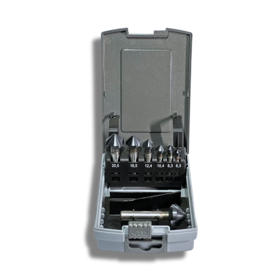Set svasatori conici HSS OMAL K 034/1 - 7 pezzi (Ø 6,3 - 25 mm)