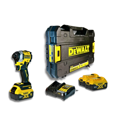 DeWalt DCF850P2T-QW – Avvitatore a Impulsi 18V XR Brushless con 2 Batterie 5Ah e Valigetta TSTAK