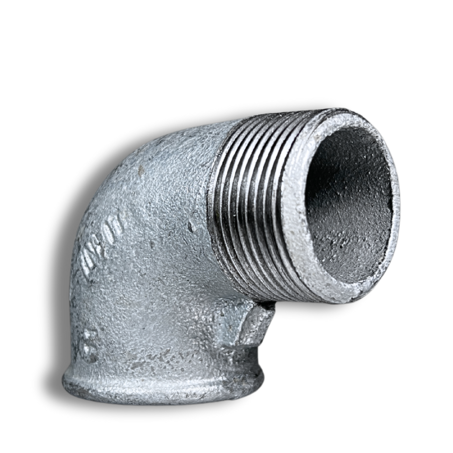 Curva a 90° Maschio/Femmina in Ghisa Zincata – FIG. 92
