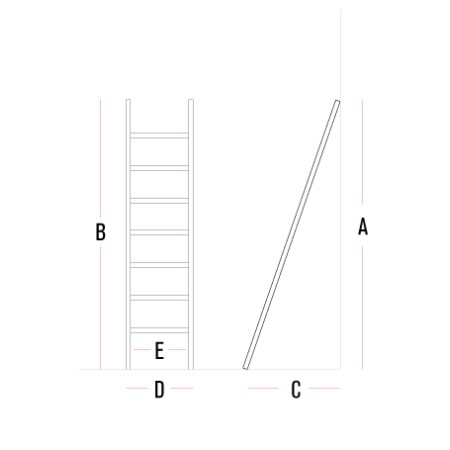 T.1 - Scala singola in alluminio