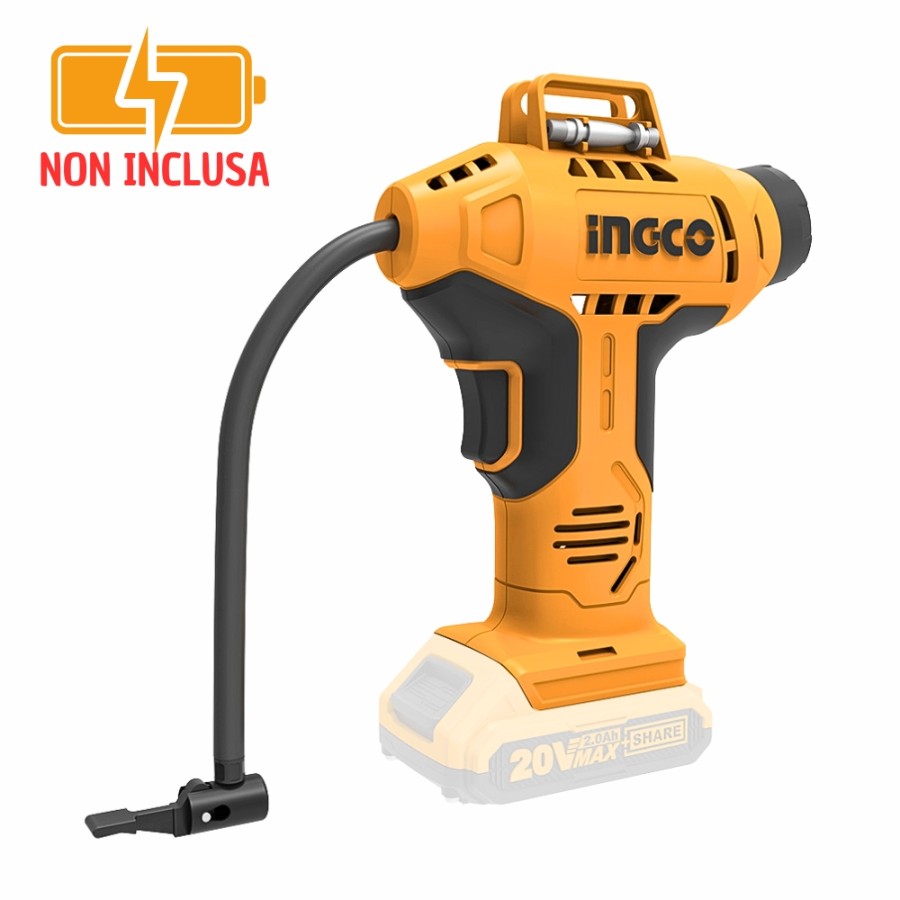 CACLI2001 Compressore auto portatile 20v 10bar senza batteria