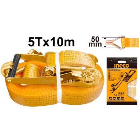 HRSP5101 Cinghie a cricchetto 10mt x 50 mm da 5T INGCO