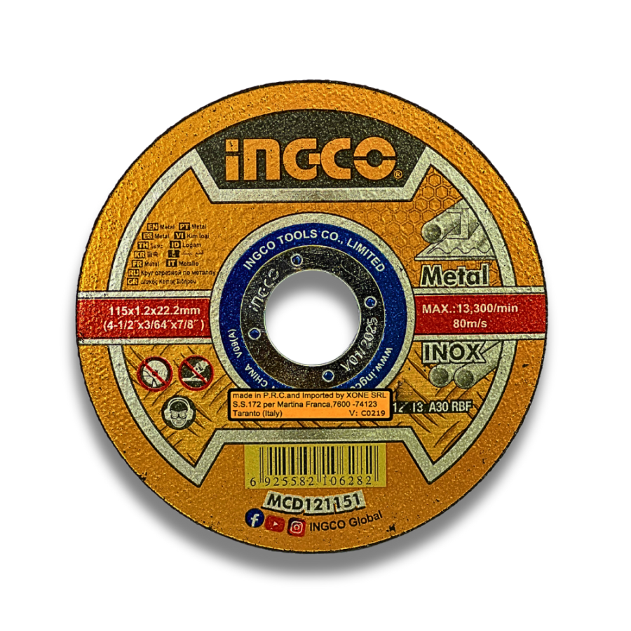Disco da taglio Ingco MCD121151 per metallo e inox