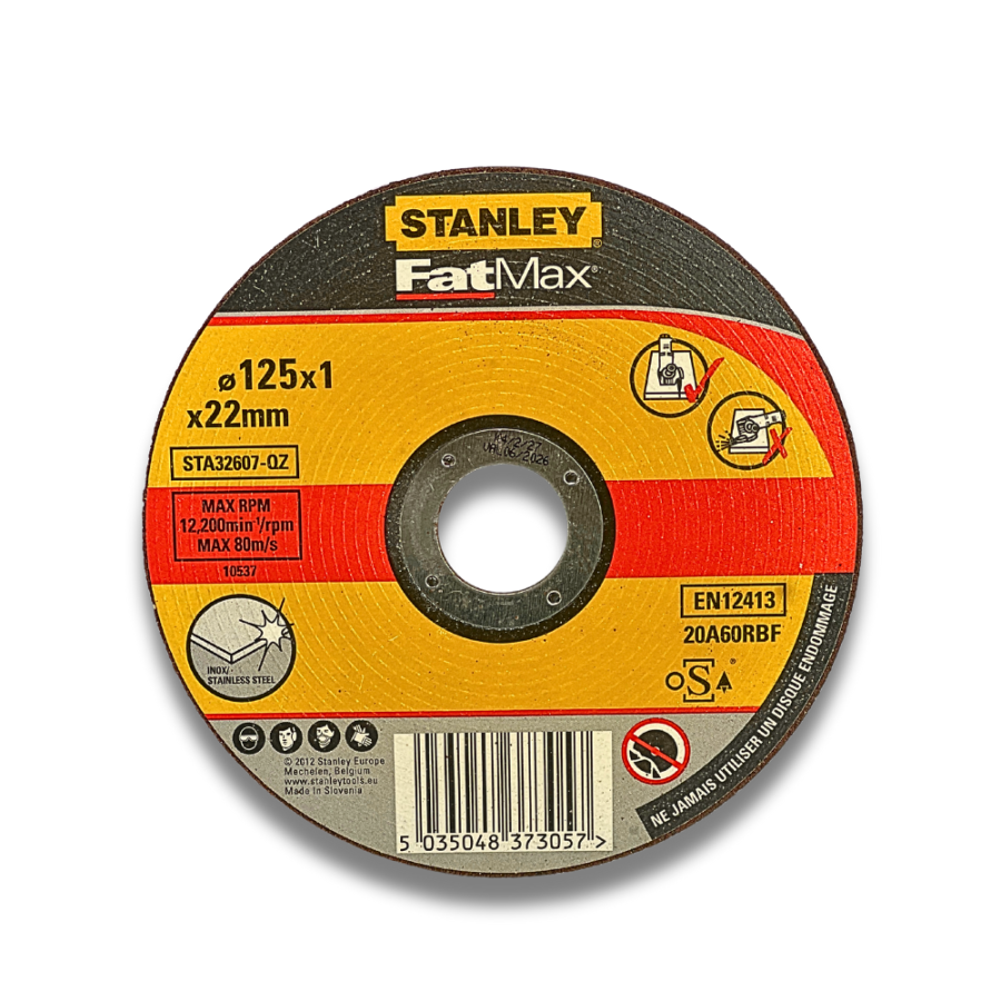 Disco da taglio Stanley Fatmax per inox 125mm x 1,0mm x 22mm