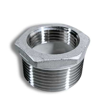 Riduzione Esagonale Inox MF – Raccordo Riduttore Maschio/Femmina Filettato