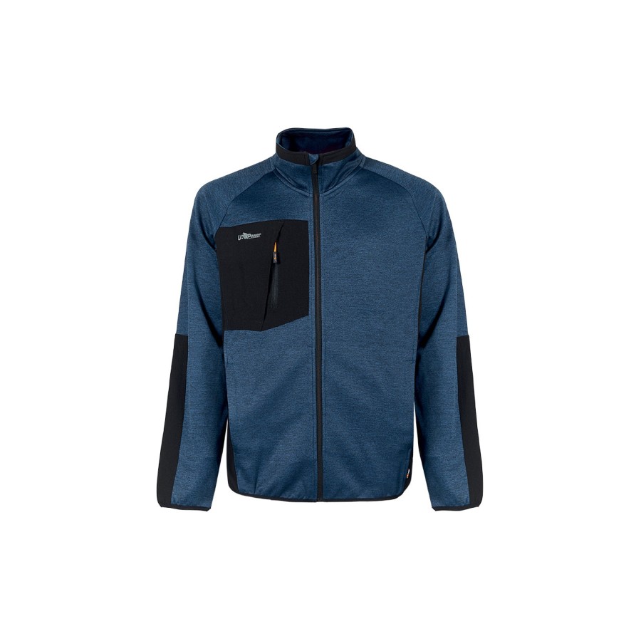 U-Power HULL EY366DB – Felpa Full Zip Deep Blue