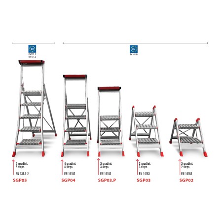 SGP - Sgabello professionale in alluminio Faraone