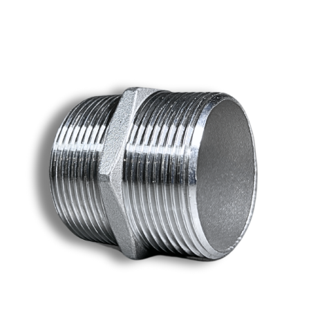 Niples Filettato in Acciaio Inox – Maschio/Maschio